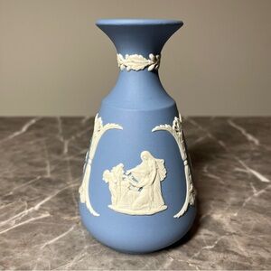 Wedgwood Jasperware Cameo Bud Vase
